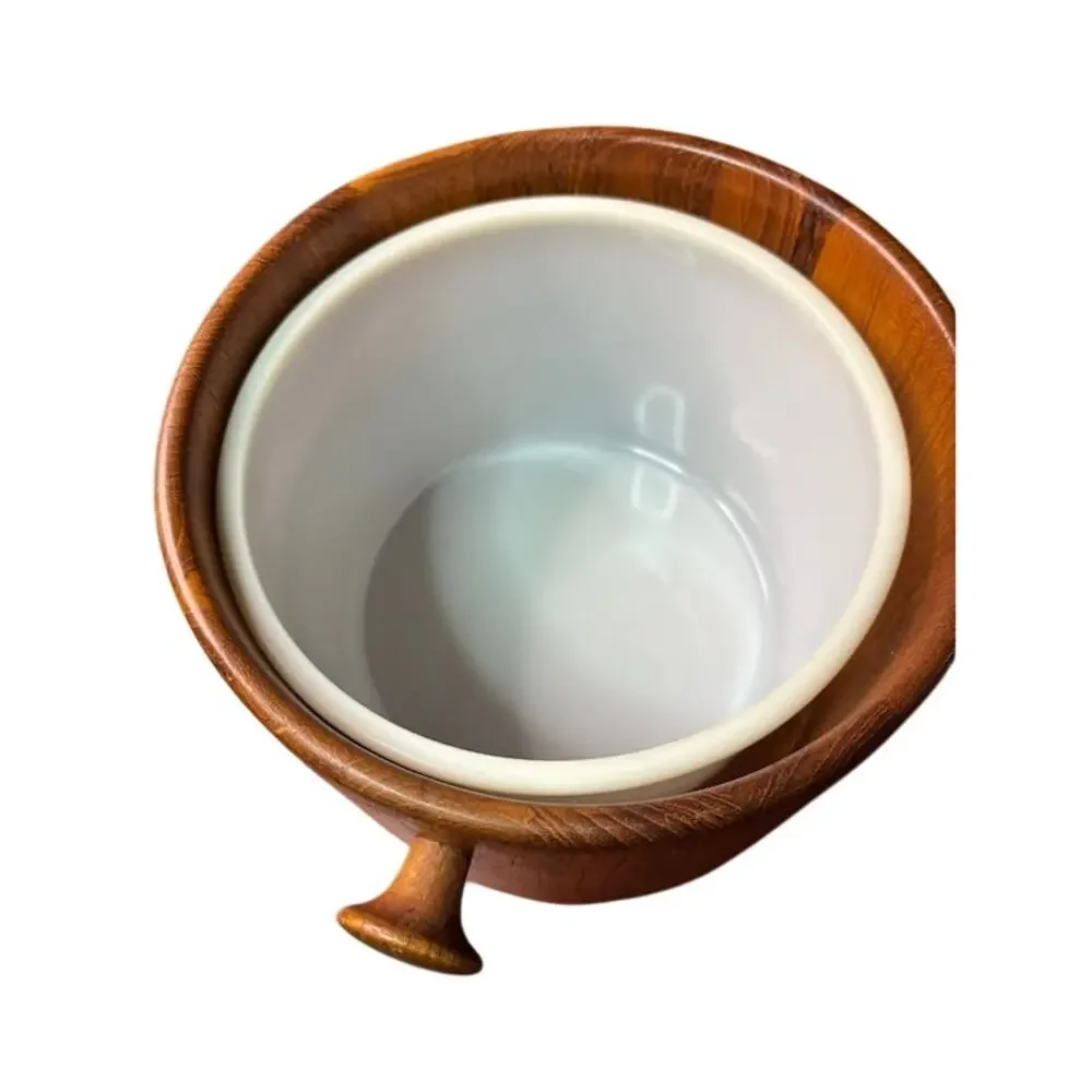 Mid-Century Modern Teak Danish Ice Bucket by Digsmed Denmark 60s Scandinavian